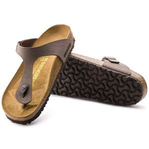 Birkenstock 43731 Gizeh Women's Style Sandal, Mocca Nubuk, 8