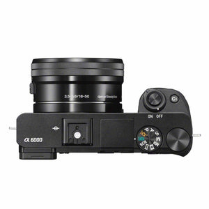 Sony Alpha a6000 Mirrorless Digitial Camera 24.3MP SLR Camera with 3.0-Inch LCD Black w/ 16-50mm Power Zoom Lens - Reconditioned Sony