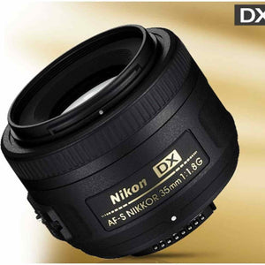 Nikon 35mm f/1.8G AF-S DX Lens for Nikon DSLR Cameras Certified Refurbished - Reconditioned Nikon