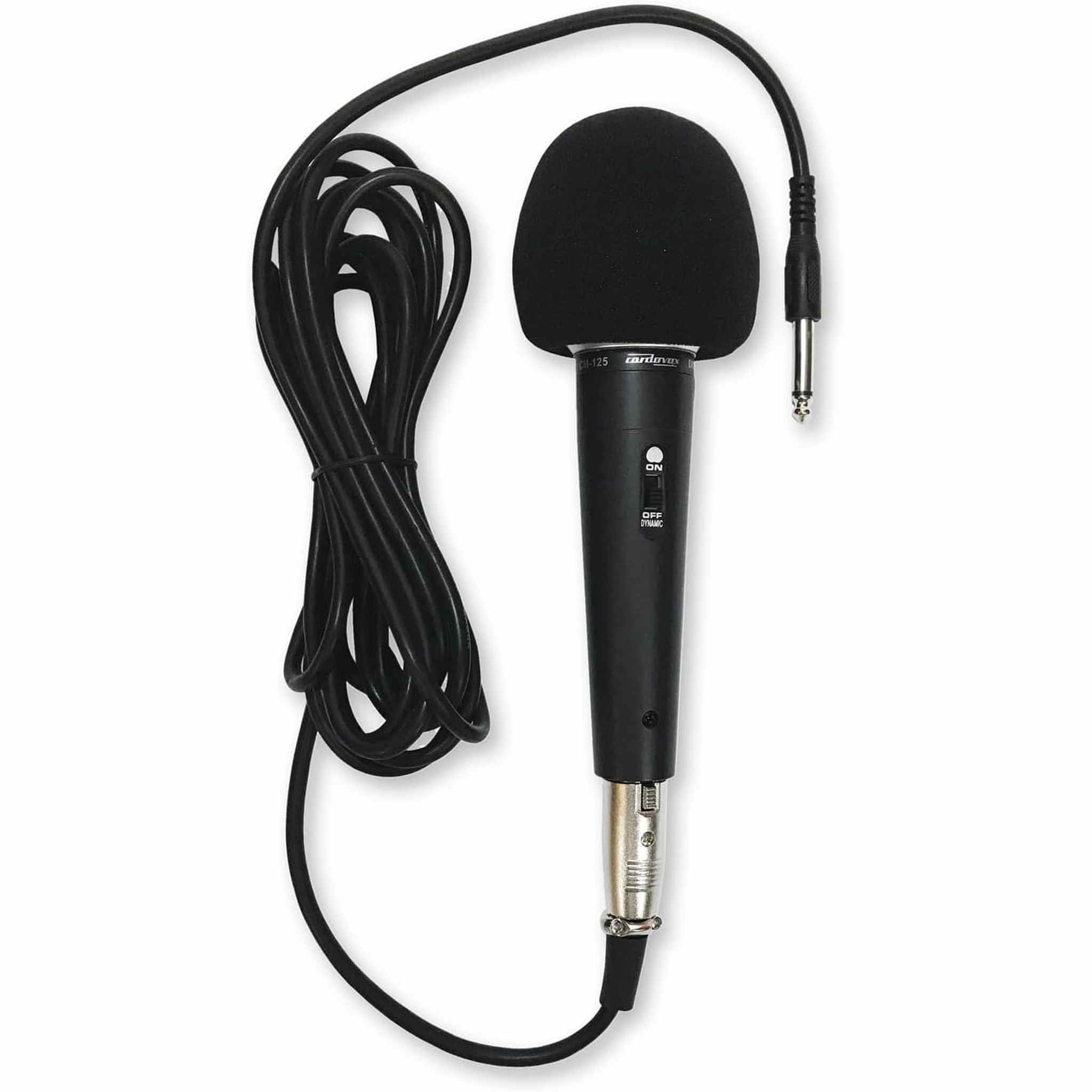 Dynamic Microphone Compatible With Interface. Set Comes With Cable & Case. Hyper Cardioid Mic With Tone Quality And On Off Switch Cordovox