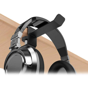 Xpix Metal Headphone Headset Holder Hanger with Under Desk Design Mount Clamp Clip Grip - Hooks onto Surface Without Glue Or Mess - Fits Headphones XPIX