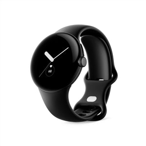 Google Pixel Watch - Android Smartwatch with Fitbit Activity Tracking - Heart Rate Tracking Watch - Matte Black Stainless Steel case with Obsidian Active band - WiFi Google