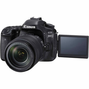 Canon EOS 80D DSLR Camera with 18-135mm Lens Accessory Bundle w/Cleaning Kit Canon