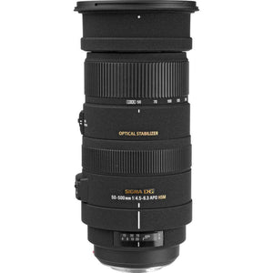 Sigma 50-500mm f/4.5-6.3 APO DG OS HSM Lens for Sony/Minolta for Sony A Mount + Accessories International Model with 2 Sigma