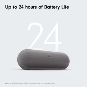 Beats Pill x Kim Kardashian - Wireless Bluetooth Speaker and Portable Charger via USB-C - Up to 24 Hours Battery Life, IP67 Water Resistant, Apple & Android Compatible, Built-in Mic - Dark Gray