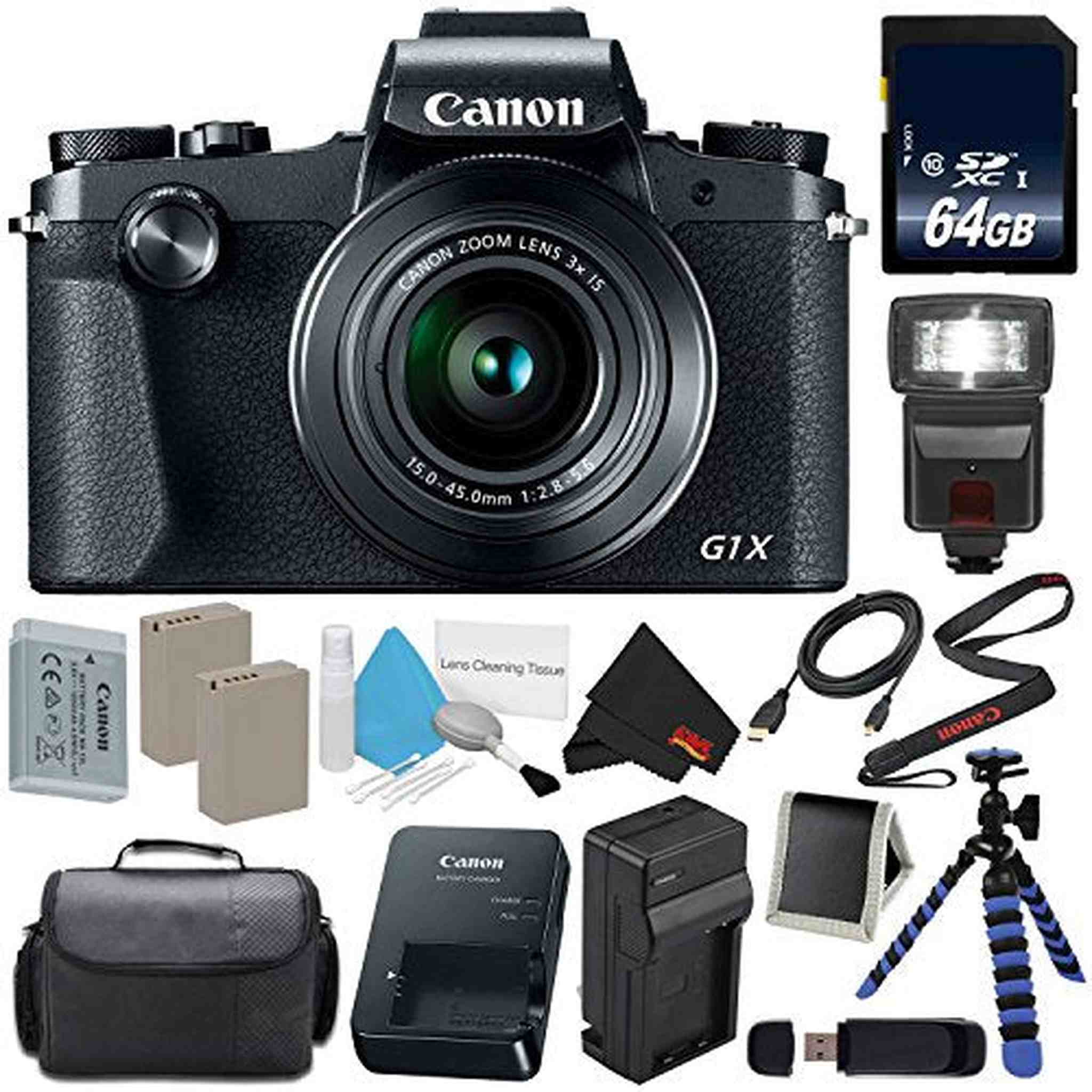 Canon PowerShot G1 X Mark III Digital Camera #2208C001 International Version No Warranty Starter Bundle