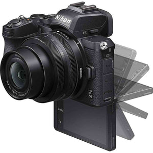 Nikon Z50 Mirrorless Camera with NIKKOR Z DX 16-50mm & 50-250mm VR Lens -Renewed - Like New Nikon