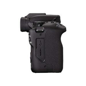 Canon EOS R50 Mirrorless Vlogging Camera Body Only/Black , RF Mount, 24.2 MP, 4K Video, DIGIC X Image Processor, Subject Detection & Tracking, Compact, Smartphone Connection, Content Creator - Reconditioned Canon