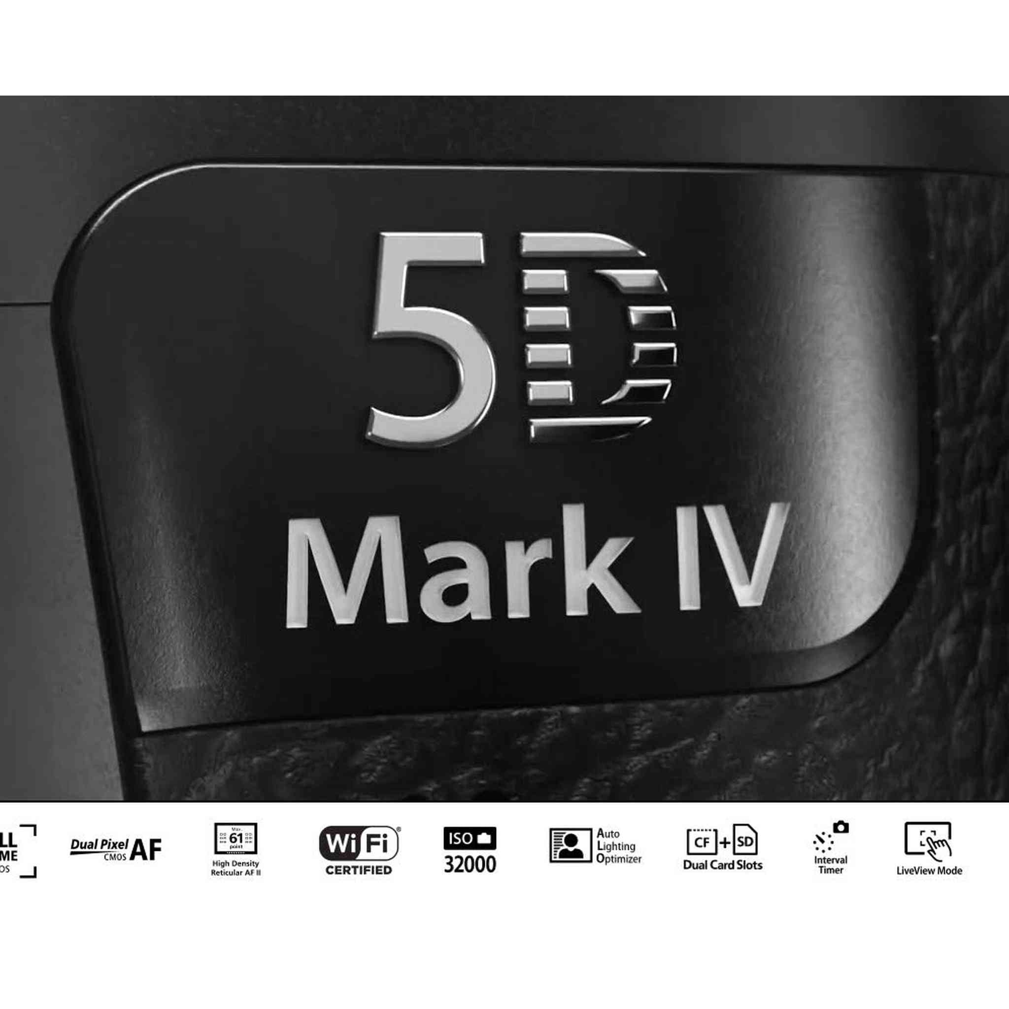 Canon EOS 5D Mark IV DSLR Camera with 24-70mm f/4L Lens International Version - 30.4 Megapixel - 4K Video with Pro Cle Canon