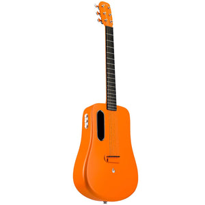 LAVA ME 2 36 inch Carbon Fiber Guitar with effects Acoustic Electric Guitar with Picks Hard Case Freeboost-Orange LAVA