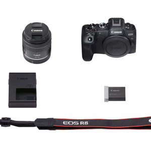 Canon EOS R8 Full-Frame Mirrorless Camera w/RF24-50mm F4.5-6.3 is STM Lens - Reconditioned Canon