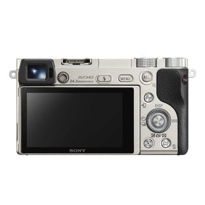 Sony Alpha a6000 Mirrorless Digital Camera with 16-50 mm Lens 24.3MP Silver Renewed - Reconditioned Sony