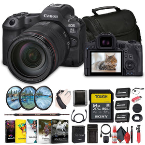 Canon EOS R5 Mark II Mirrorless Camera with 24-105mm f/4 Lens 6536C012 Bundle Canon
