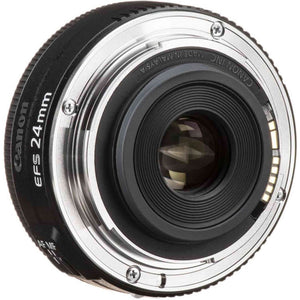 Canon EF-S 24mm f/2.8 STM Lens 9522B002 + Filter Kit + Cap Keeper + More - Reconditioned Canon