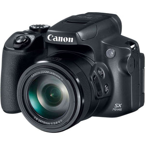 Canon PowerShot SX70 HS Digital Camera 3071C001 + 64GB Card + Reader + More - Reconditioned Canon