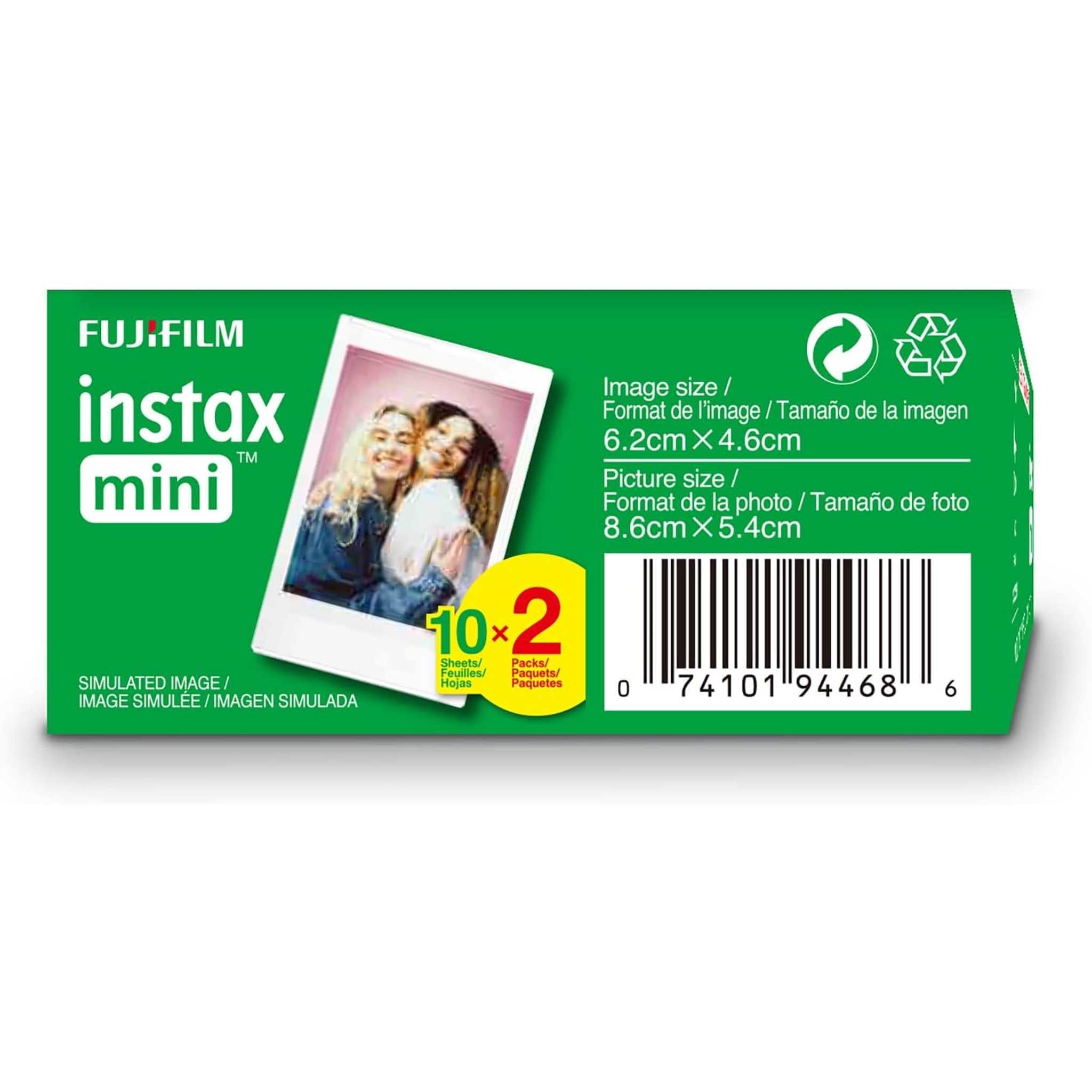 Fujifilm INSTAX Mini Instant Film Twin Pack White Fujifilm