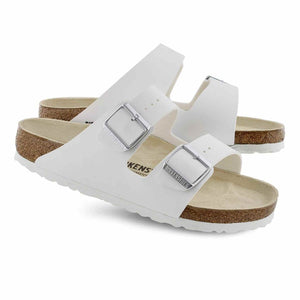 Birkenstock Arizona Unisex White Birko-Flor Sandal 37 / Unisex US Size 6-6.5 Birkenstock