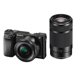 Sony Alpha a6000 Mirrorless Digital Camera w/ 16-50mm and 55-210mm Power Zoom Lenses Sony