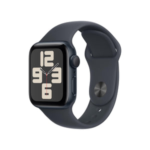 Apple Watch SE 2nd Gen GPS 40mm Smartwatch with Midnight Aluminium Case with Midnight Sport Band S/M. Fitness and Sleep Trackers, Crash Detection, Heart Rate Monitor, Retina Display