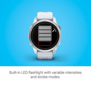 Garmin epix Pro Gen 2 , 42mm, High Performance Smartwatch, Advanced Training Technology, Built-in Flashlight, Whitestone Garmin