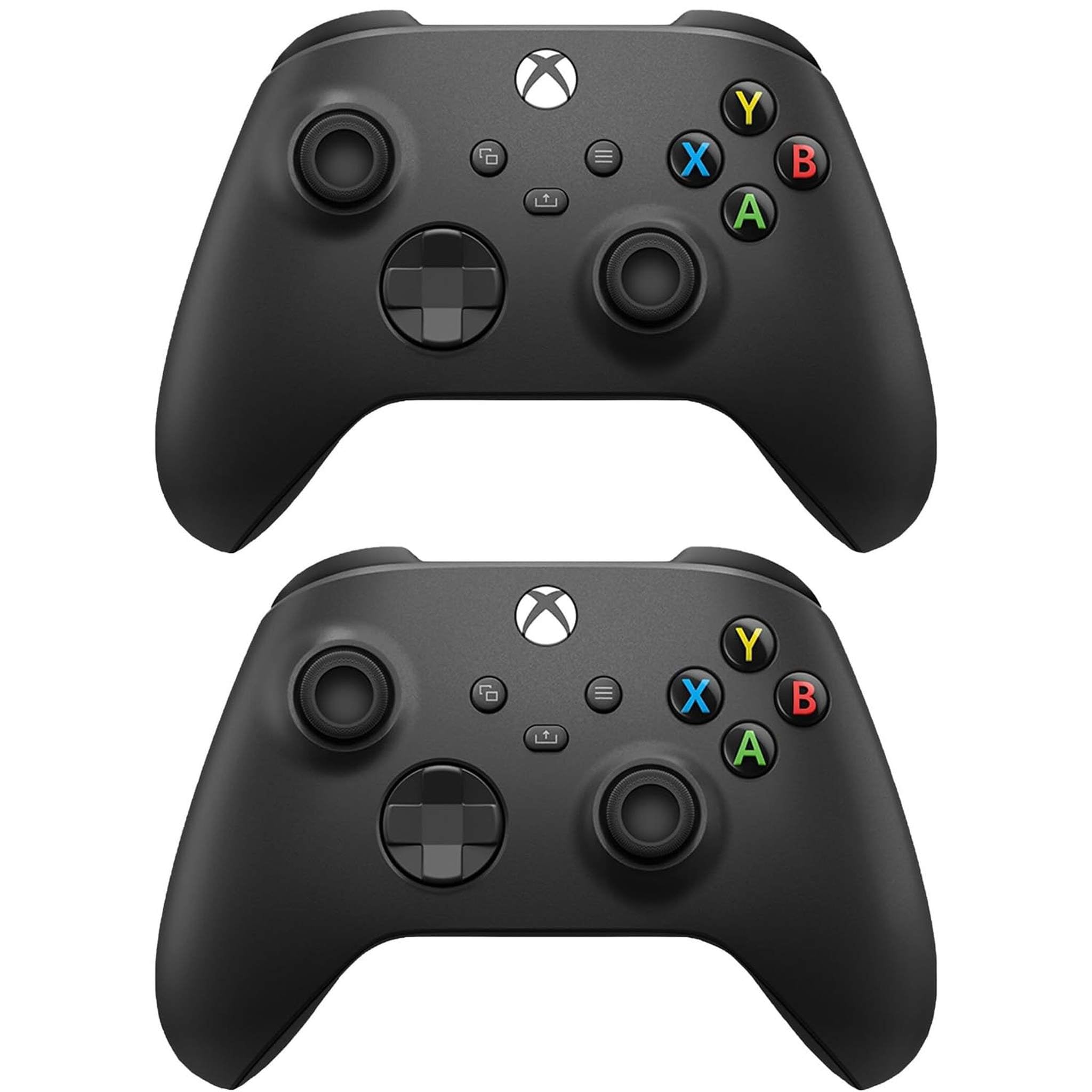 Microsoft Xbox Core Wireless Controller 2-Pack Bundle - Carbon Black - Xbox Series X|S, Xbox One, and Windows Devices Microsoft