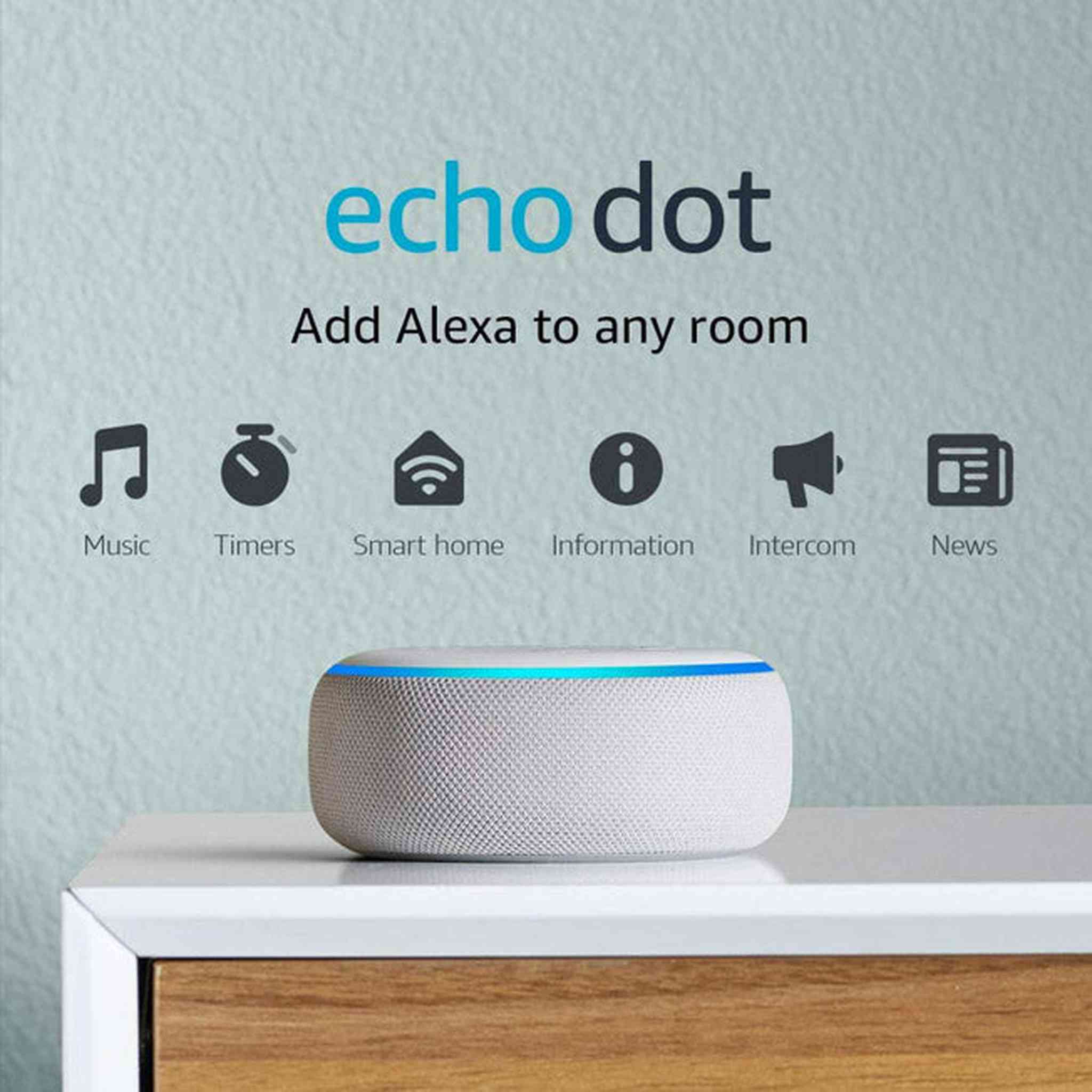 Echo Dot 3rd Gen - Smart speaker with Alexa - Sandstone Amazon