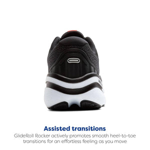 Brooks Men’s Ghost Max 2 Neutral Running & Walking Shoe - Black/White/Fiery Red - 10.5 Medium