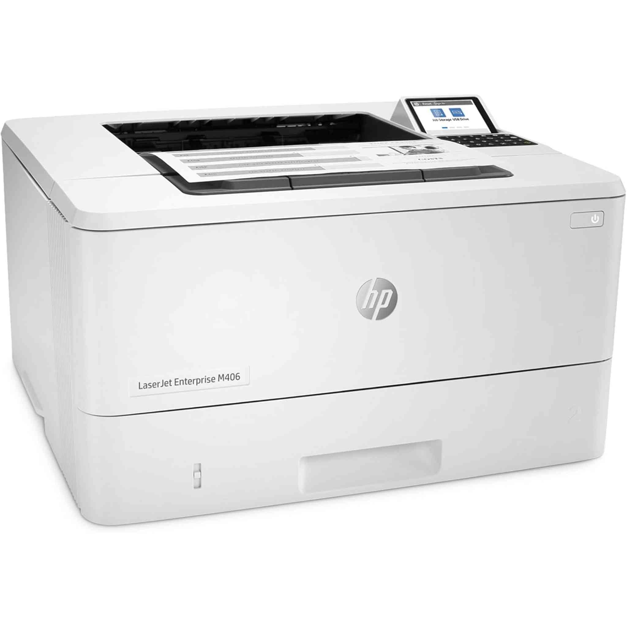 HP LaserJet Enterprise M507dn Monochrome Printer + Power Strip Surge Protector HP
