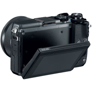 Canon EOS M6 Mirrorless Digital Camera with EF-M 15-45mm IS STM Lens + UV FLD CPL Filter Kit + 4 PC Macro Kit + Wide Ang