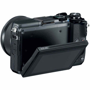 Canon EOS M6 Mirrorless Digital Camera with EF-M 15-45mm is STM Lens + Flexible Tripod + UV Protection Filter + Professi Canon