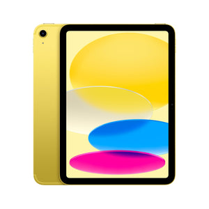 Apple iPad 11-inch: A16 chip, 11-inch Model, Liquid Retina Display, 256GB, Wi-Fi 6 + 5G Cellular, 12MP Front/12MP Back Camera, Touch ID, All-Day Battery Life - Yellow Apple