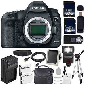 Canon EOD 5D III Digital Camera International Model + LP-E6 Battery + 32GB Card + 16GB Card Bundle - Used Canon