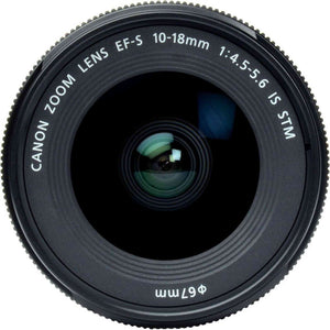 Canon EF-S 10-18mm f/4.5-5.6 IS STM Lens 9519B002 + Filter Kit + More - Reconditioned Canon