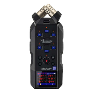 Zoom H6essential 2024 Model, Essential Series with 32-Bit Float, Accessibility, 6-Track Recorder, Stereo Microphones, 4 XLR/TRS Inputs, USB Audio Interface, for Musicians, Podcasters, & Filmmakers Zoom