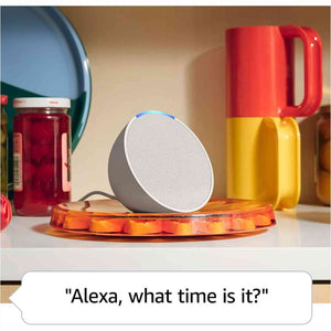 Amazon - Echo Pop 1st Generation Smart Speaker with Alexa - Glacier White Amazon