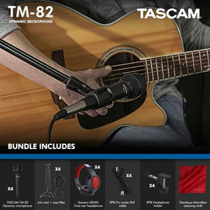 Tascam Dynamic Microphone, Black TM-82 Tascam