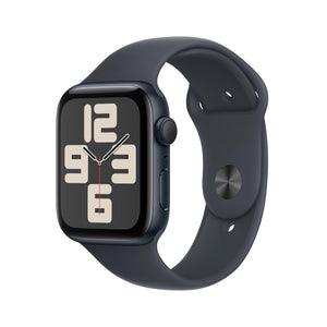 Apple Watch SE 2nd Gen GPS 44mm Smartwatch with Midnight Aluminium Case with Midnight Sport Band S/M. Fitness and Sleep Trackers, Crash Detection, Heart Rate Monitor, Retina Display Apple