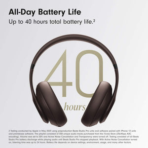 Beats Studio Pro - Wireless Bluetooth Noise Cancelling Headphones Deep Brown - Reconditioned Beats
