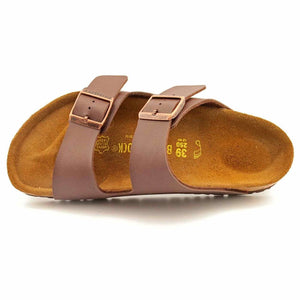 Birkenstock Unisex Arizona Sandal,Dark Brown Birko-Flor,36 N EU Birkenstock