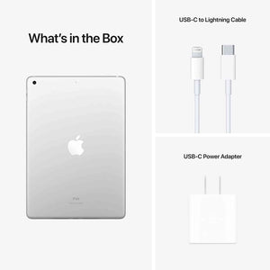 Apple 10.2" iPad 2021, 256GB, Wi-Fi, Silver and Portfolio Keyboard Case - Reconditioned Apple