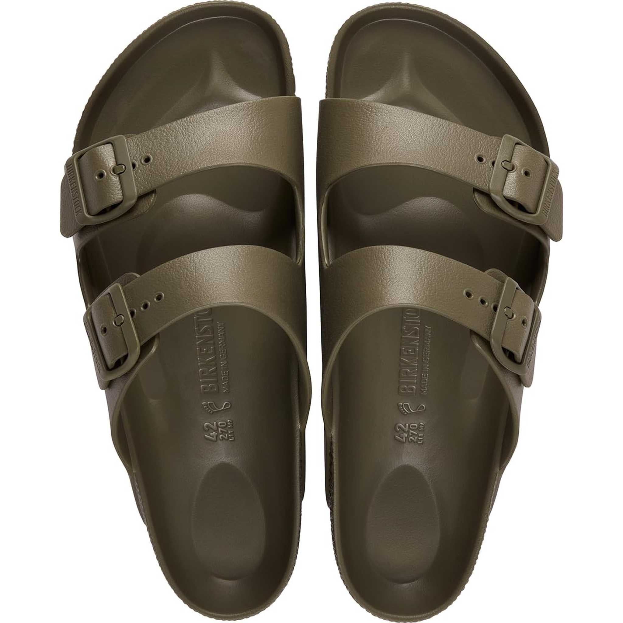 Arizona EVA Regular Khaki Size US Men 8/Women 10 Birkenstock