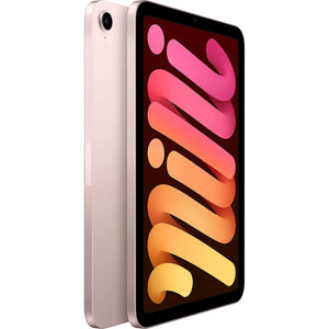 Apple iPad Mini 6 64GB, Wi-Fi, Pink Bundle with Blue Moroccan Sleeve - Reconditioned Apple