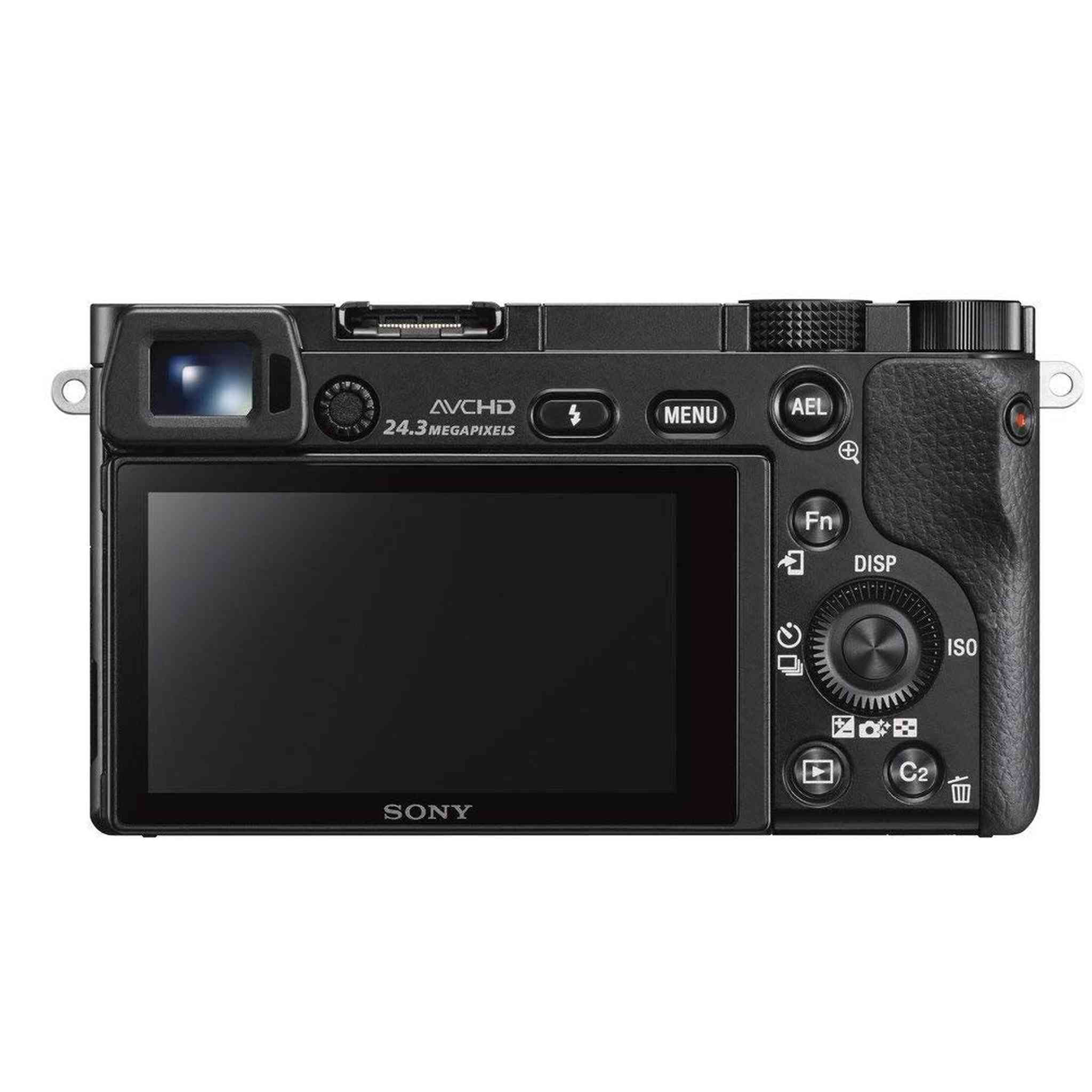 Sony Alpha a6000 Mirrorless Digital Camera 24.3MP SLR Camera with 3.0-Inch LCD Black w/16-50mm Power Zoom Lens Sony