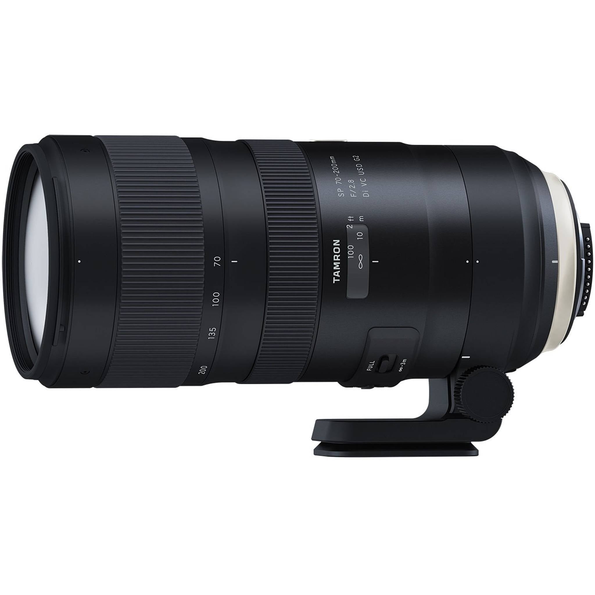 6Ave Tamron SP 70-200mm f/2.8 Di VC USD G2 Lens for Nikon F International Model + 77mm UV Filter + Lens Cap Keeper + M Tamron
