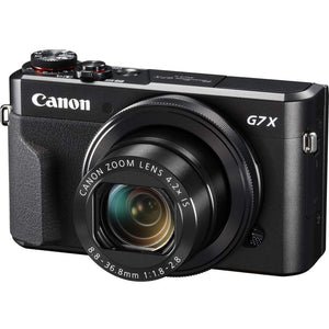 Canon PowerShot G7 X Mark II Point and Shoot Digital Camera + Extra Battery + Digital Flash + Camera Case + 16GB Class 1 Card Base Bundle