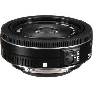 Canon EF-S 24mm f/2.8 STM Lens 9522B002 + Filter Kit + Cap Keeper + More - Reconditioned Canon