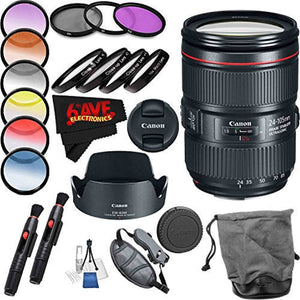 Canon EF 24-105mm f/4L is II USM Lens International Version Professional Accessory Combo Canon