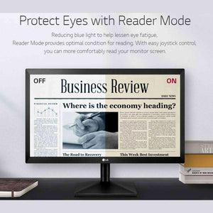 LG 20" Class Monitor + Cleaning Kit + 1 Year Extended Warranty LG