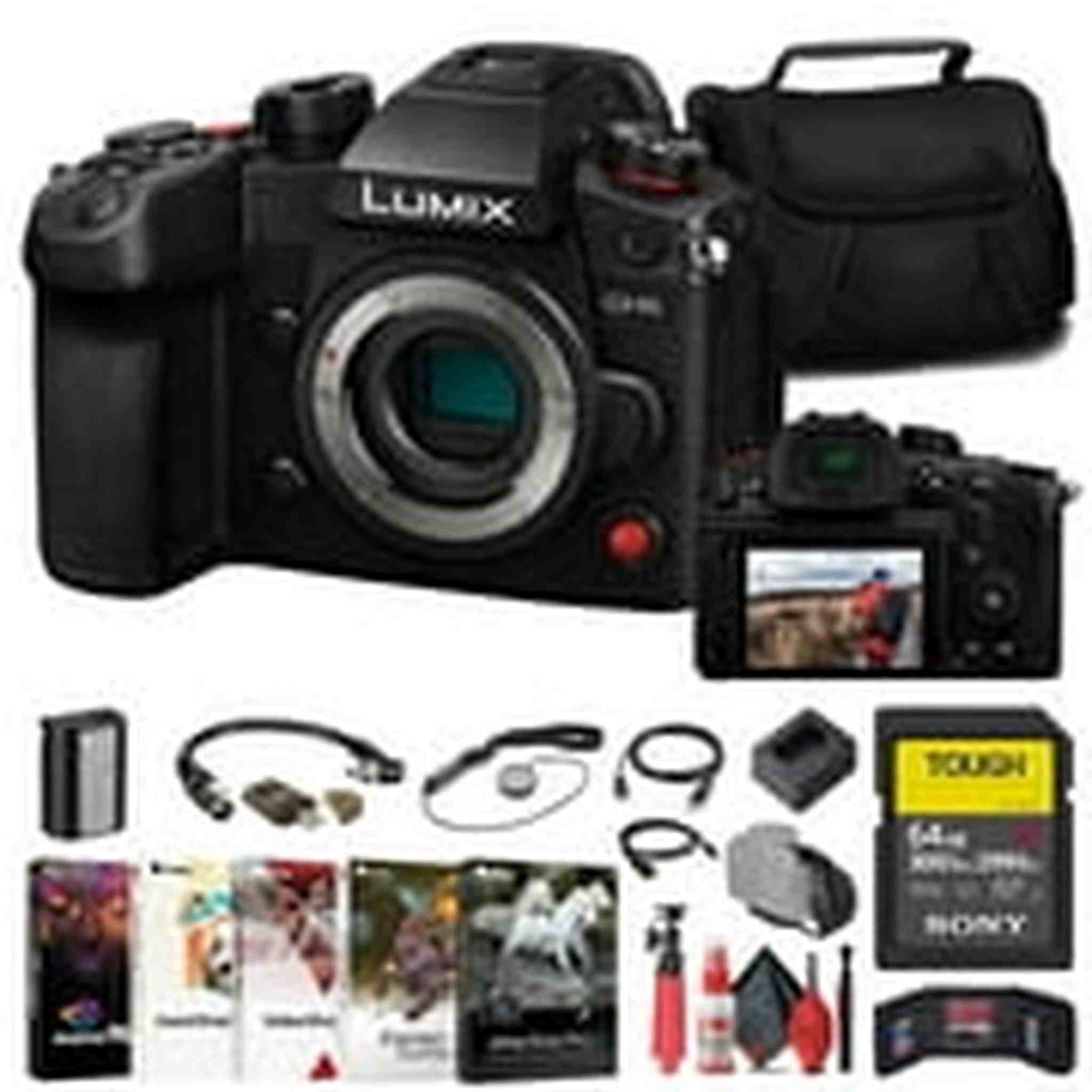 Panasonic Lumix GH6 Mirrorless Camera + 64GB TOUGH SD Card + Card Reader Starter Bundle Panasonic