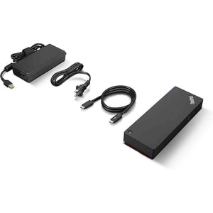 Lenovo ThinkPad Universal Thunderbolt 4 Dock, 4 Displays, Dynamic Power Charging up to 100W, Black Lenovo